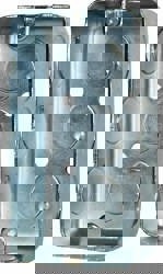 Electrical Wall Box: Steel, Rectangle, 4